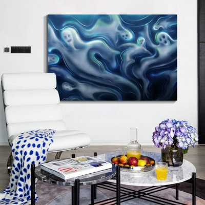 Halloween, art mural sur toile, citrouille effrayant