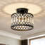 Crystal Semi Flush Mount