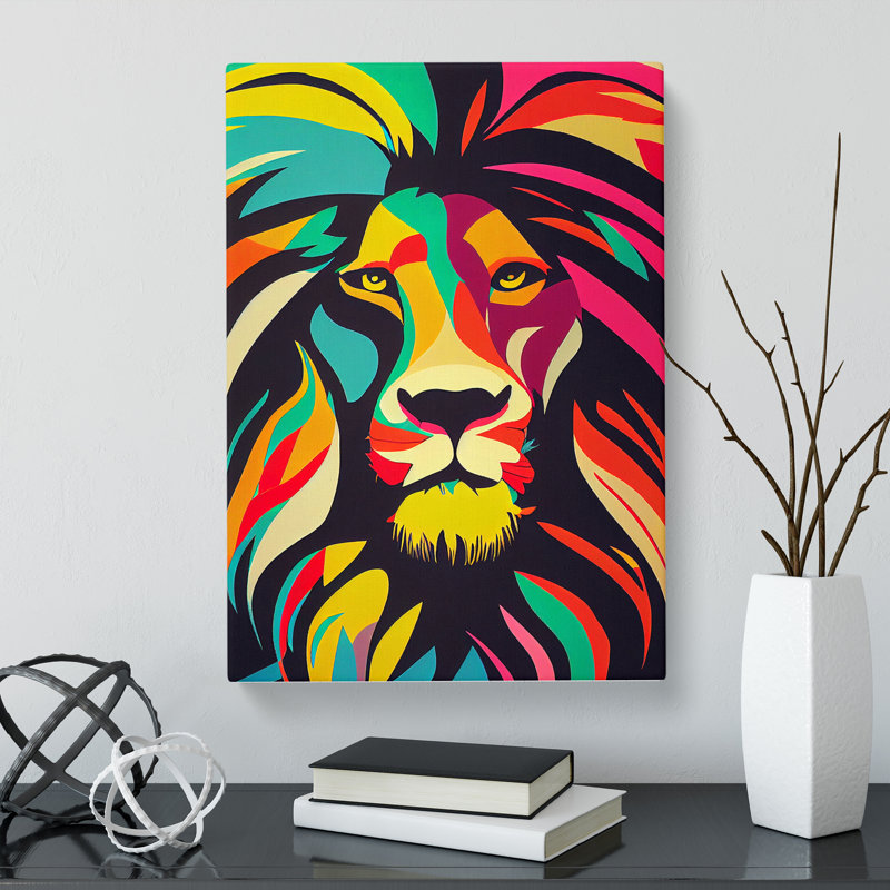 Lion Pop Vol.1 - Wrapped Canvas, 50cm H x 35cm W x 3cm D