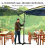 Parasol suspendu d'extérieur suspendu, parasol de patio-753901353