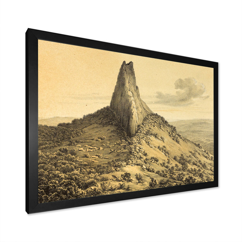 Nature of South America Vintage I - peinture sur toile, H 12 po x l 20 po x P 1 po, Cadre noir