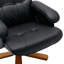 Fauteuil inclinable avec repose-pieds noir-1965344793