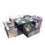 7 - Person Wicker Patio Dining Set with Rectangular Table , Cushions Included-1485193194