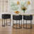 26" Upholstered Counter Stool with Metal Frame-124059856