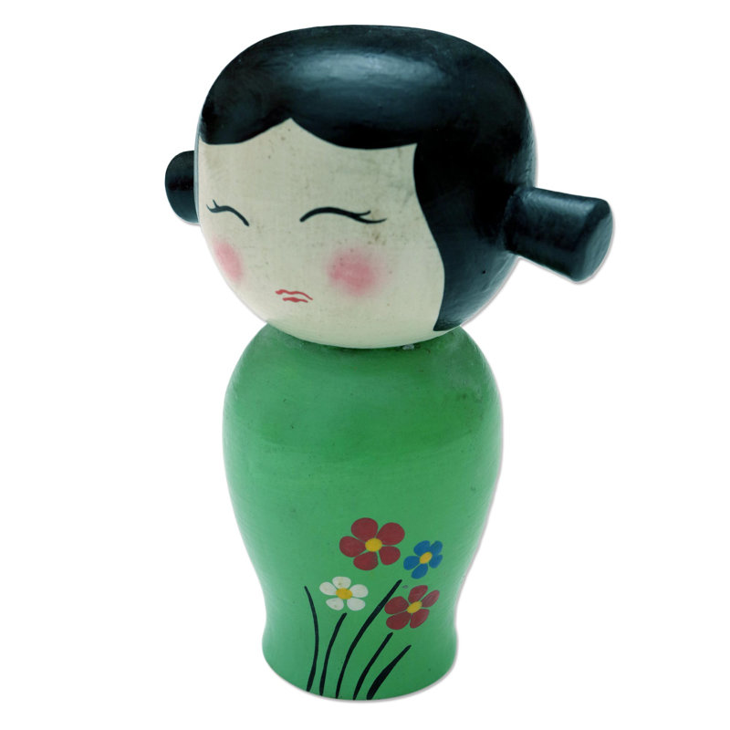 Figurine trinx timide en vert