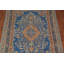 Tapis traditionnel bleu et orange en laine 7 x 9