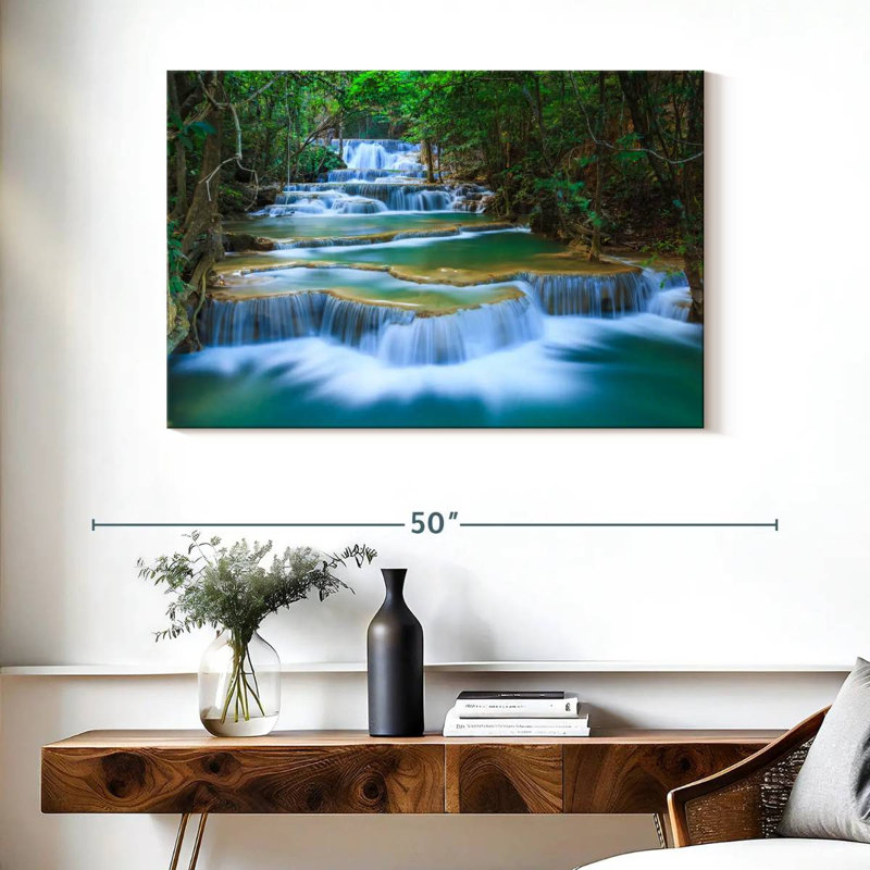 La cascade d'Erawan de Kerrick Kanchanaburi, H 26 po x l 39 po