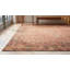 Tapis contemporain corail en laine noué à la main-124205719
