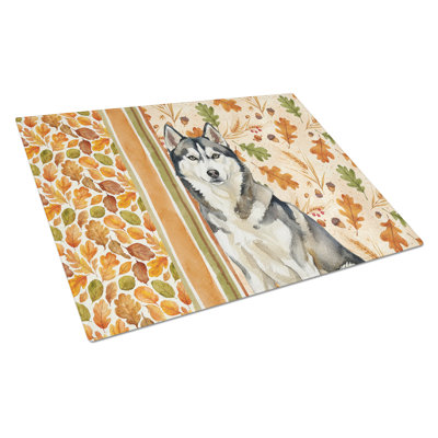 Planche à découper en verre Agouti Husky Siberian