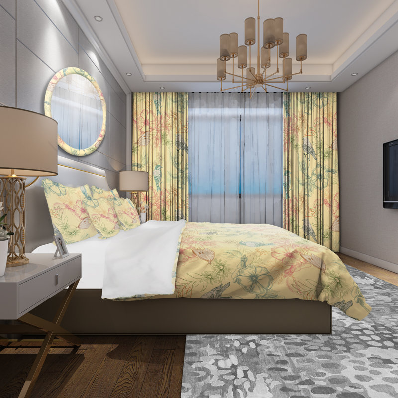 Ensemble de housse de couette moderne et contemporaine, Housse de couette très grand + 2 taies décoratives