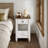 Sarcoline Solid Wood Chairside End Table With Charging Station-1731222850
