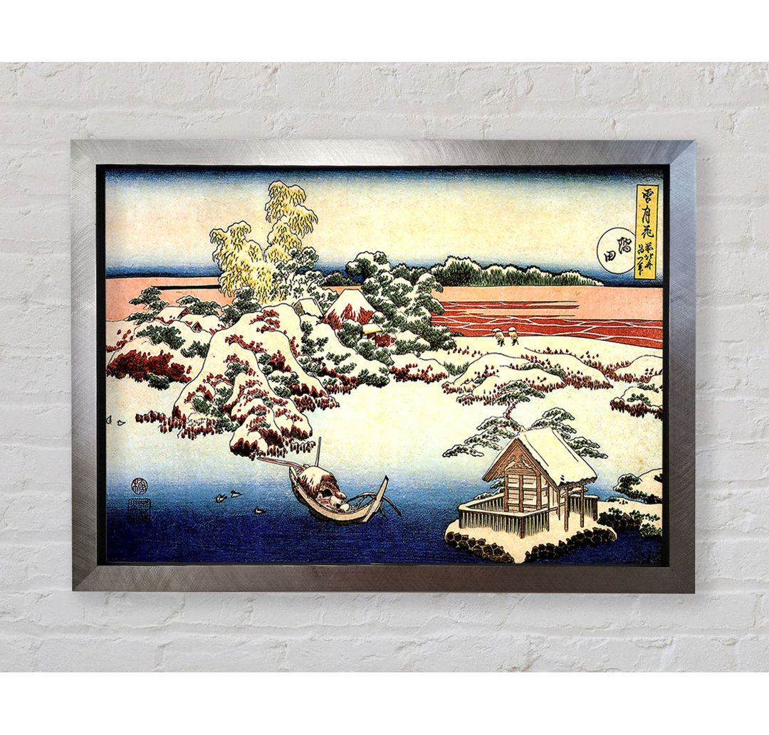 Hokusai Winterlandschaft von Suda - Einzelne Bilderrahmen Kunstdrucke