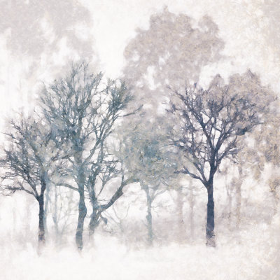 Winter Trees Cooled - Wrapped Canvas Painting