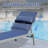 Patio Chaise Lounge Set Of 3, Aluminum Pool Lounge Chairs With Side Table, Outdoor Adjustable Recliner All Weather-1523856402