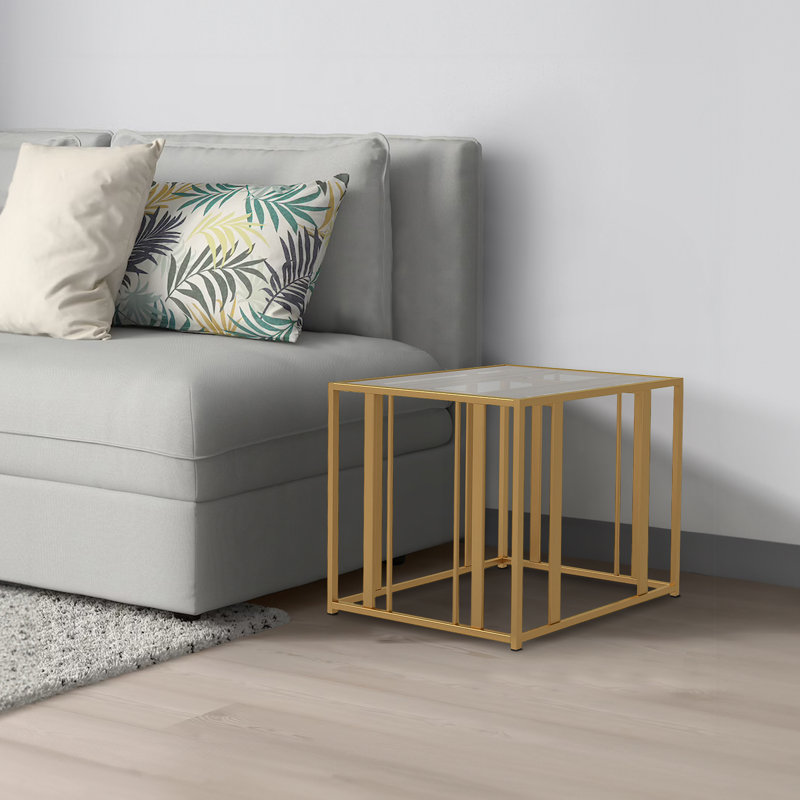 Table de bout en verre