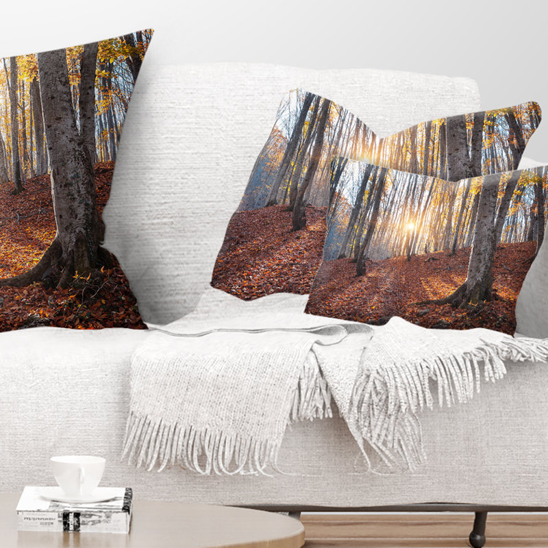 Coussin lombaire paysage arbres de Crimée