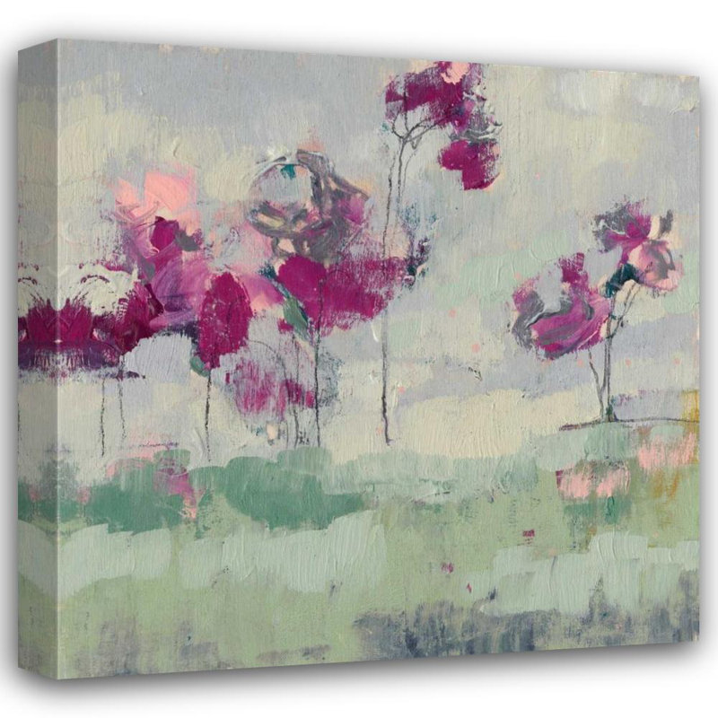 «Red Barrel Studio® Goldberger», galerie d'art sur toile tendue par Jennifer, fuchsia