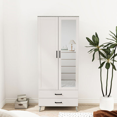 Bostick Solid Wood Wardrobe