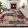 Machine Washable Rug with Rubber Backing for Living Room Modern Non-Slip Dining Room Rug Easy-Cleaning Geometric Floor Carpet for Bedroom Hallway Kitchen Office Playroom