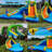 Adam 13.2' x 11.5' Crocodile Kids Inflatable Water Slides Water Bounce House Water Park with Air Blower Indoor Outdoor Dry Wet Use-94654461