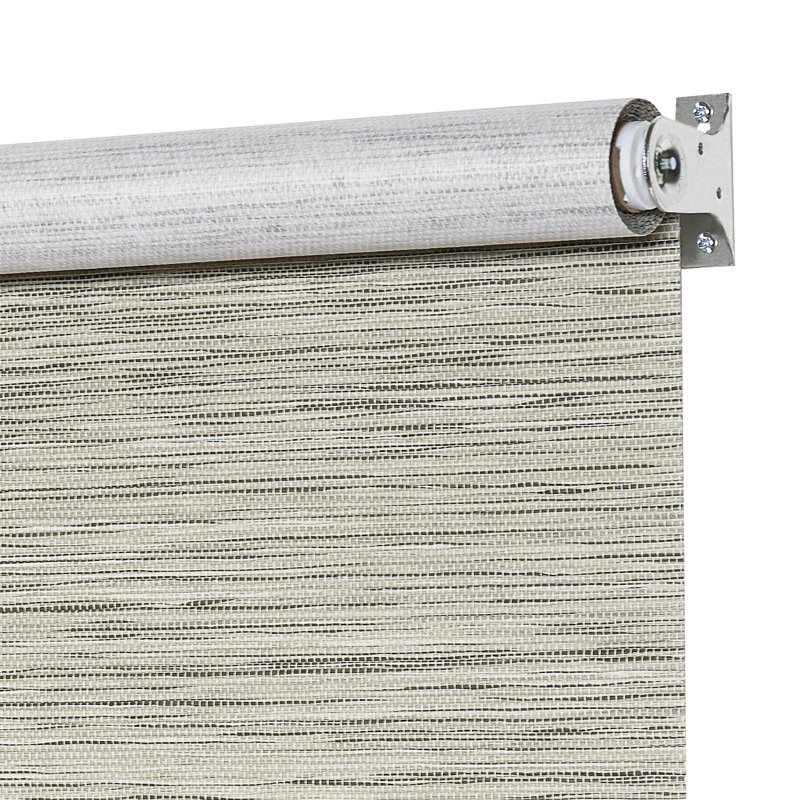 Rouleaux de jute Eco filtrant la lumière, Gris, L 71 po x L 72 po