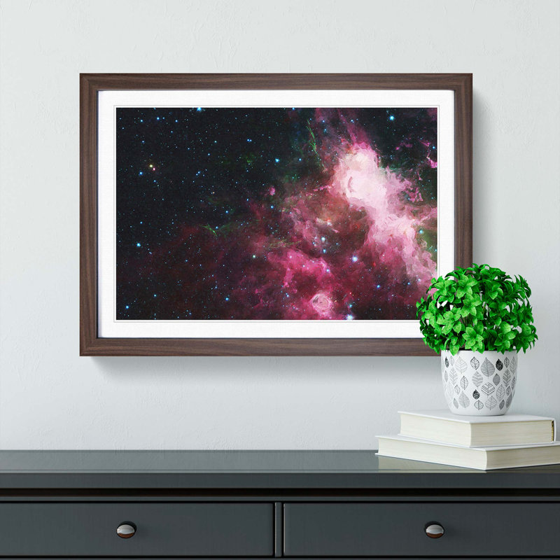 Out of Space Vol.43 in Abstract - Picture Frame Graphic Art Print, Walnut Framed, 36cm H x 48cm W x 2cm D