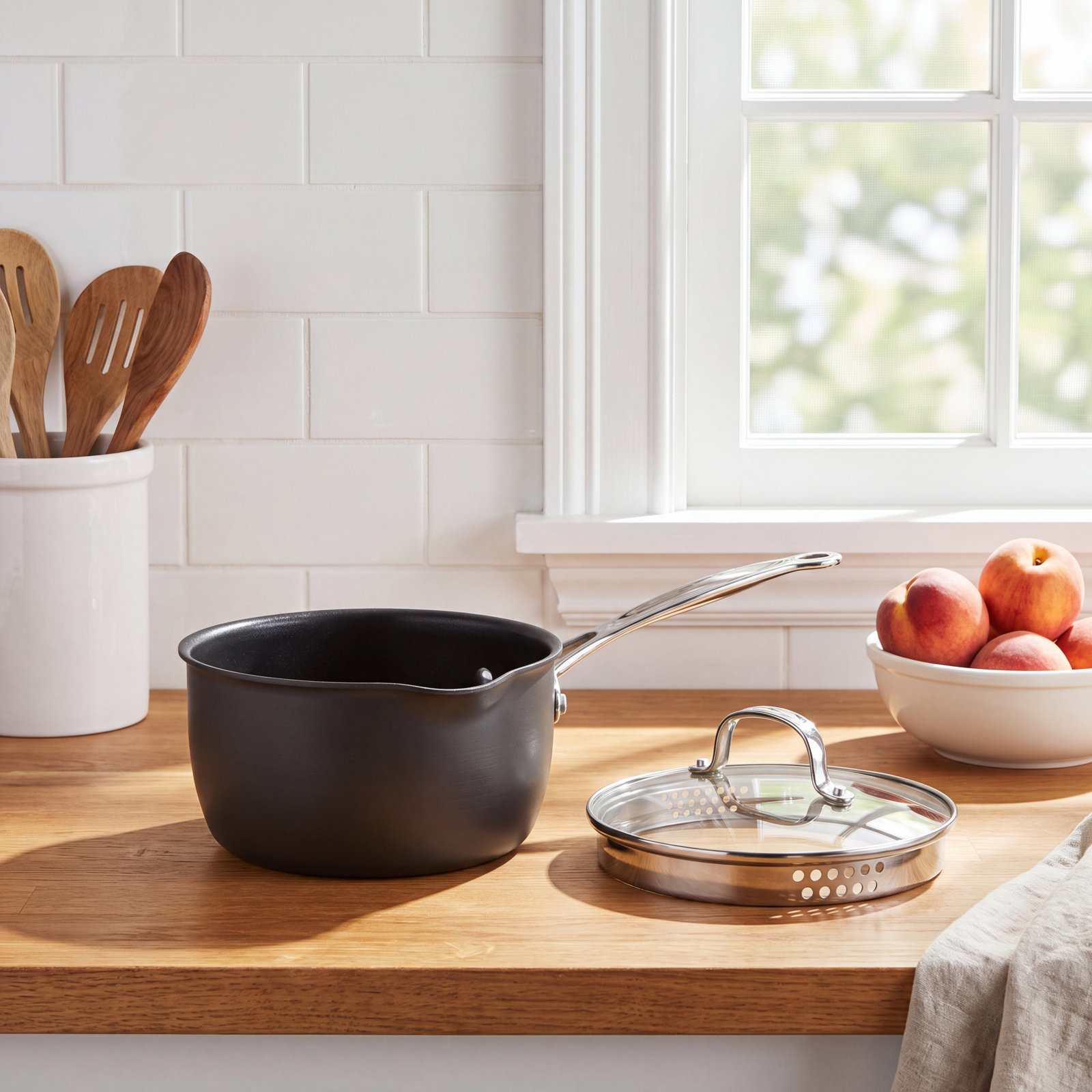 Non-Stick Hard-Anodzied Saucepan, 2 qt.