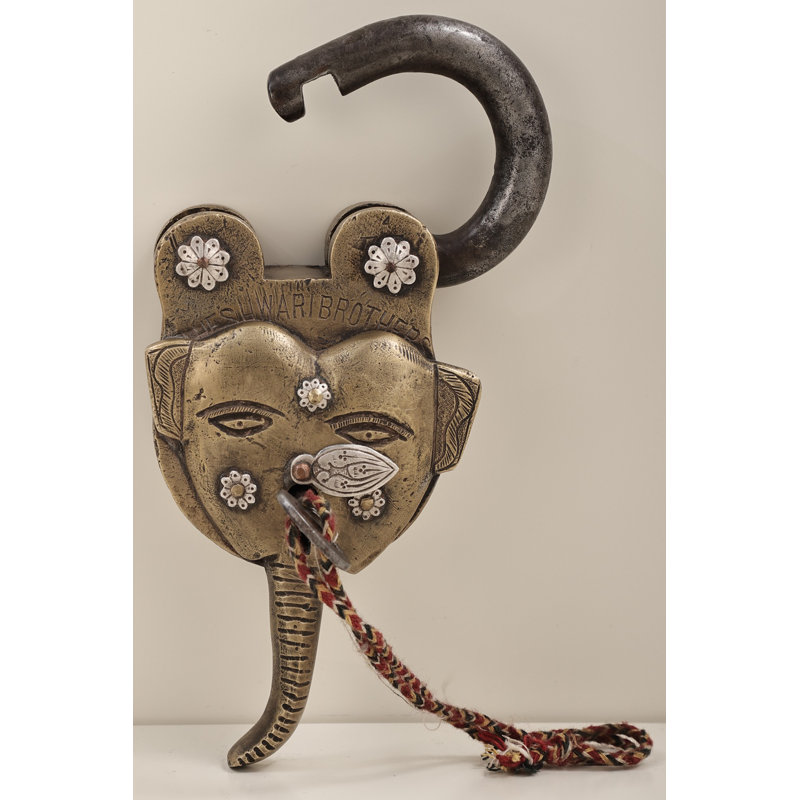 Cadenas de style vintage en laiton massif de 7 po | Reproduction antique robuste faite à la main | Serrure à clé décorative fonctionnelle