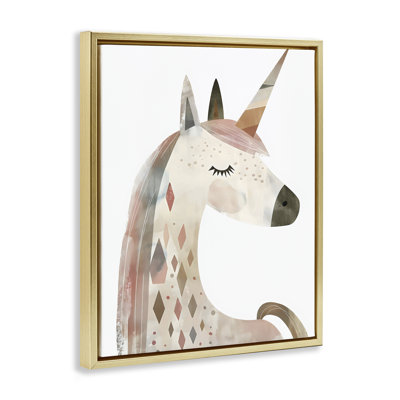 Licorne neutre avec cadre flottant formes, design by Creative Studio