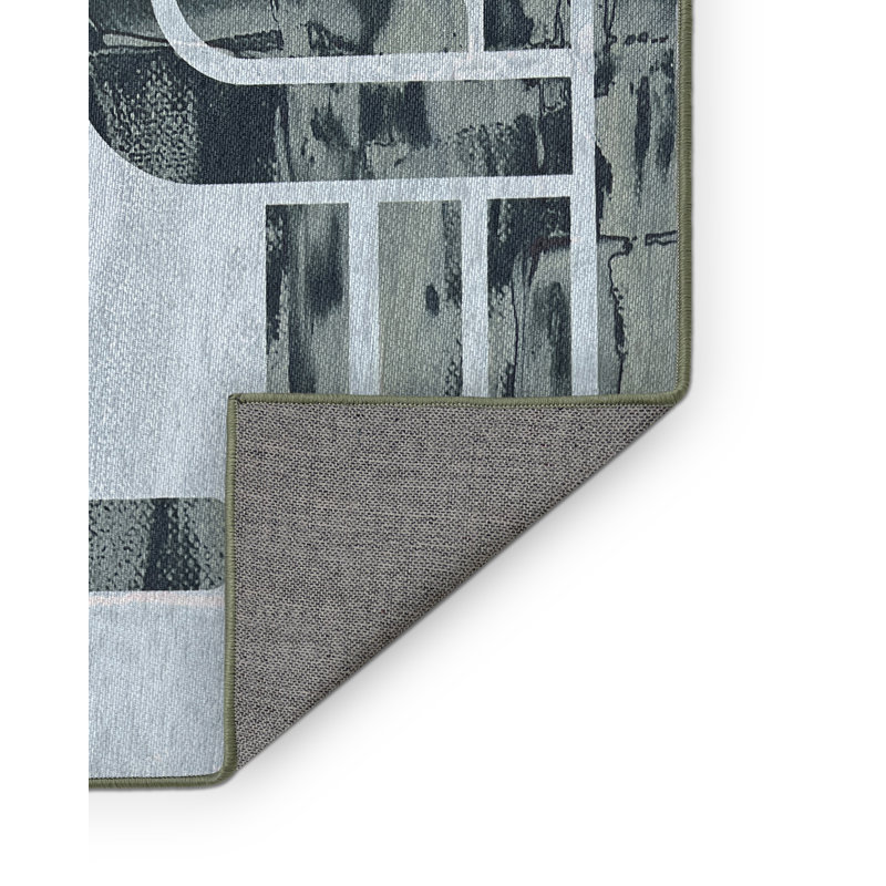 Veasna Washable Abstract Indoor Rug, Square 8'