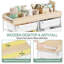 73.8cm H x 76.1cm W Book Cart-124587580