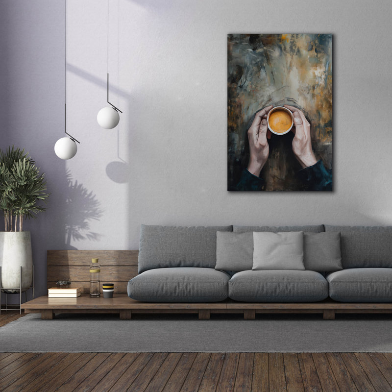 «Epic Graffiti» «Coffee Time» par Andreas Magnusson, art mural sur toile, H 60 po x l 40 po x P 1,5 po