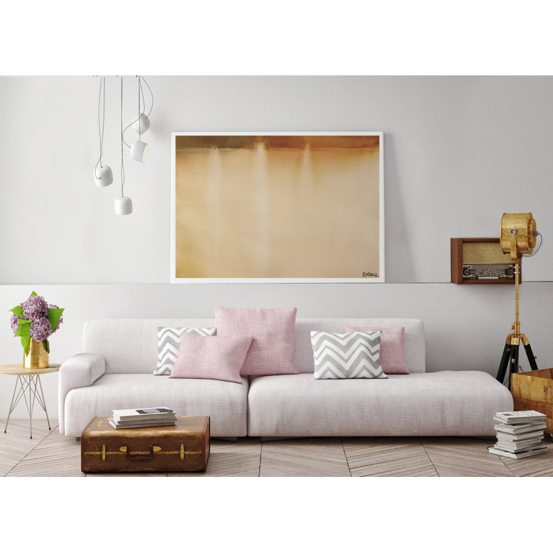 Tres Atardeceres by Bruno Vázquez - Wrapped Canvas Painting, 60cm H x 90cm W x 3cm D