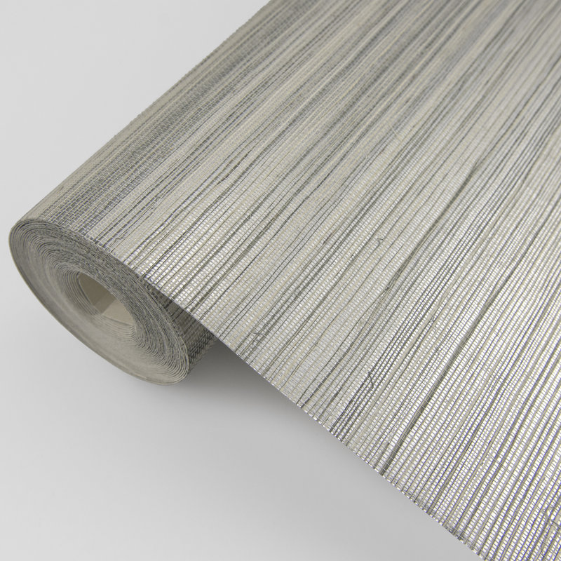 Nathan Grass Cloth Metallic Wallpaper Roll