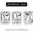 Three Piece Wall Decor , Black Metal Rectangular Frame, Female Face Abstract Design, Cut Hollow Out, For Home Beautification Art, Line Drawing Pattern, 3D Out Cut, Easy To Hang On Decorative Style
