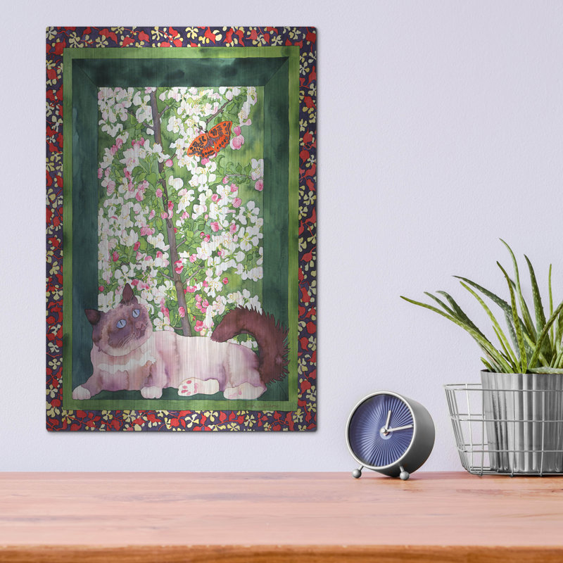 «Chat And Papillon» par Carissa Luminess, H 16 po x l 12 po