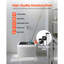 Lavabo de plancher en acier inoxydable avec support mural 22,05 po x 18,97 po x 11,96 po