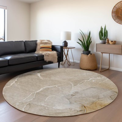 Premium Machine Washable Cerrito AMF511 Beige Rug