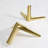 Set Of 4 Brushed Gold Metal Furniture Legs For Modern Cabinets, Sofas, Chairs, Beds, And Dressers - Durable DIY Replacement Feet-1456827345-1456827348
