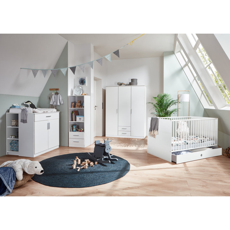 Pablo 3 Door Wardrobe, White