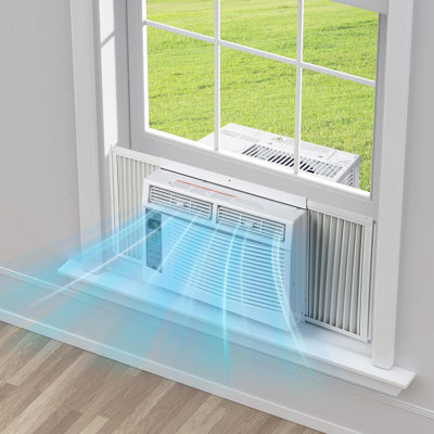 Le climatiseur de fenêtre WiFi 8000 BTU, l'unité CA 110-115V refroidit 350 pieds carrés pi., Smart Control avec télécommande / application, minuterie écoénergétique, pour petites pièces, salon, bureau, en U