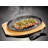 Judge, Sizzle & Serve - Cast Iron Platter on Server Board