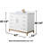 42'' Single Bathroom Vanity with Carrara Marble Top-86706239