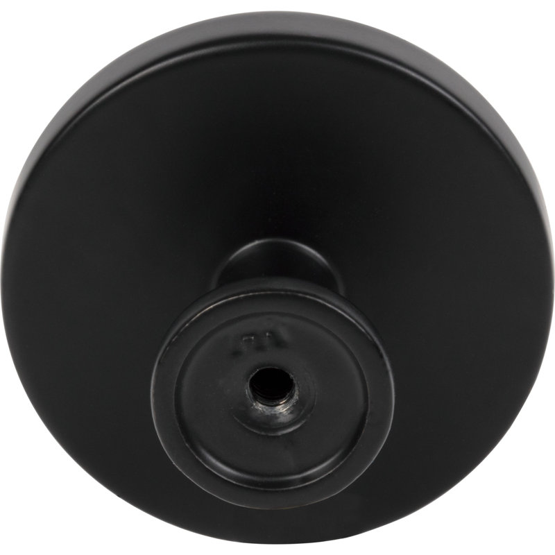Richard Round Knob, Matte Black, 1 3/4"