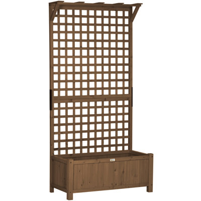 Solid Wood Outdoor Raised Garden Bed