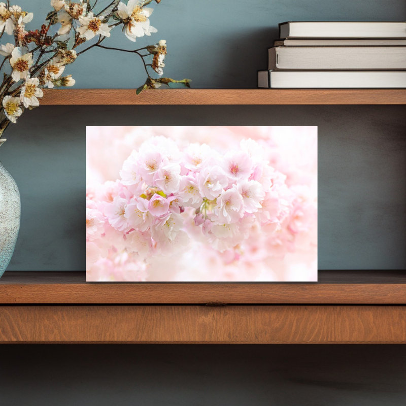Art floral de cerisier délicat et doux, H 12 po x l 18 po