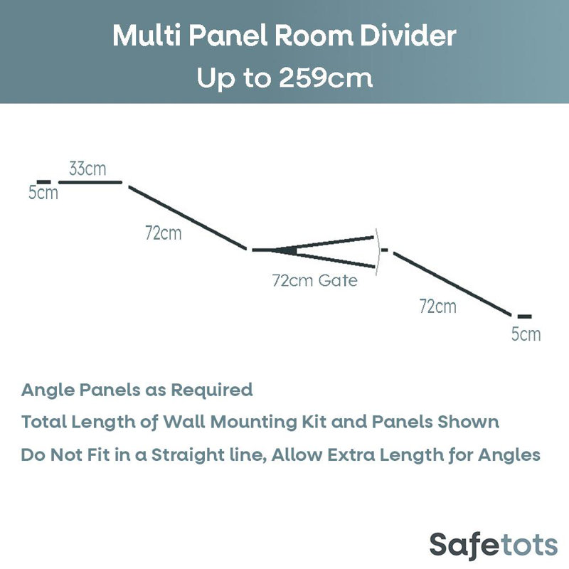 Safety Gate, 70 x 259 x 1.50 cm