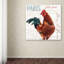« à la ferme coq ii », impression sur toile-25776030-25776120-25776125