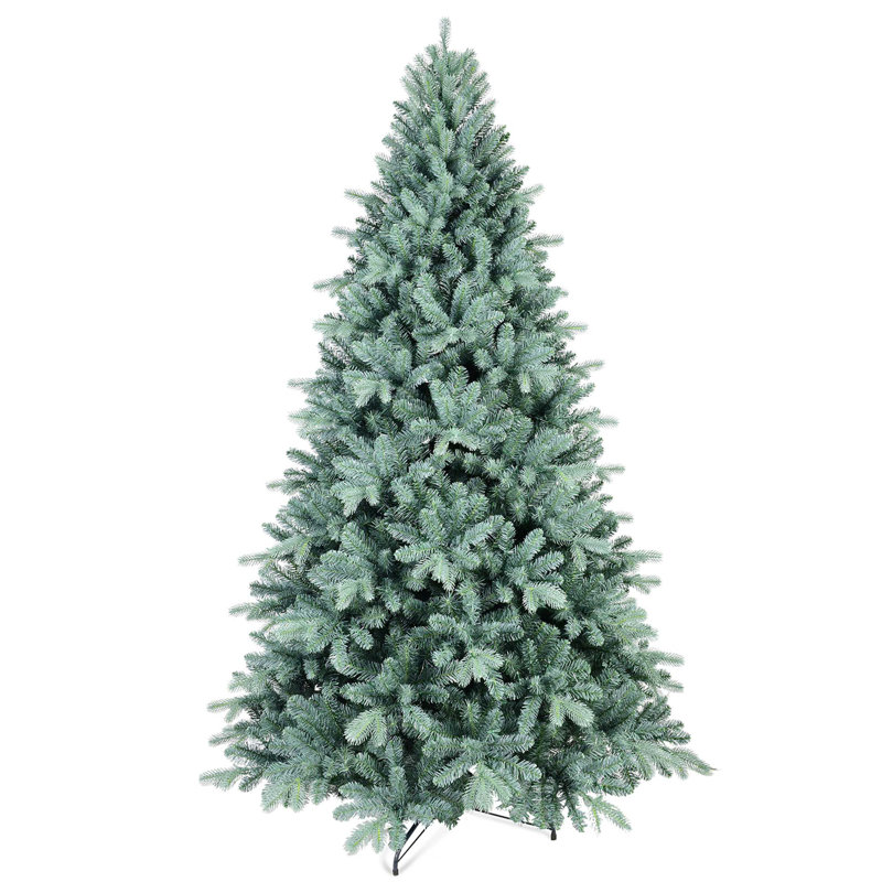 Arbre de Noël automatique bleu en PE / PVC (avec lumières / sans lumières), 9'