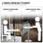 Ojavi Bistro Pub Table Round Adjustable Height Bar Cocktail Table Dining Table with Chrome Base-107125755